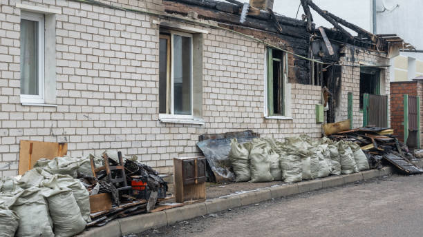 Professional Fire Damage Removal technician working in Mount Airy, MD